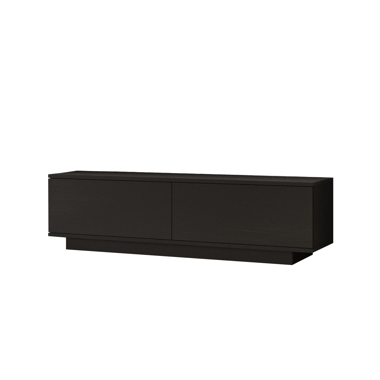 TV Meubels - TV Meubel Merida Zwart Melamine 140x38,2x35,5 cm - Dimehouse