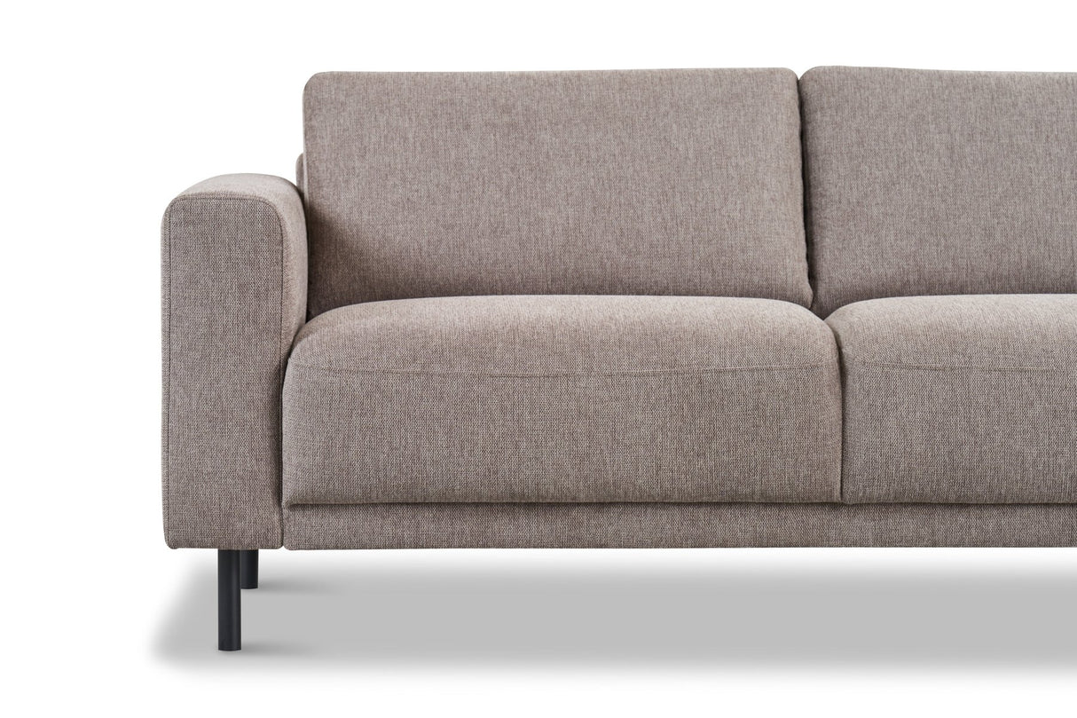Moderne 2,5-zits Bank Taupe Stof Aniko 183x90x78 cm