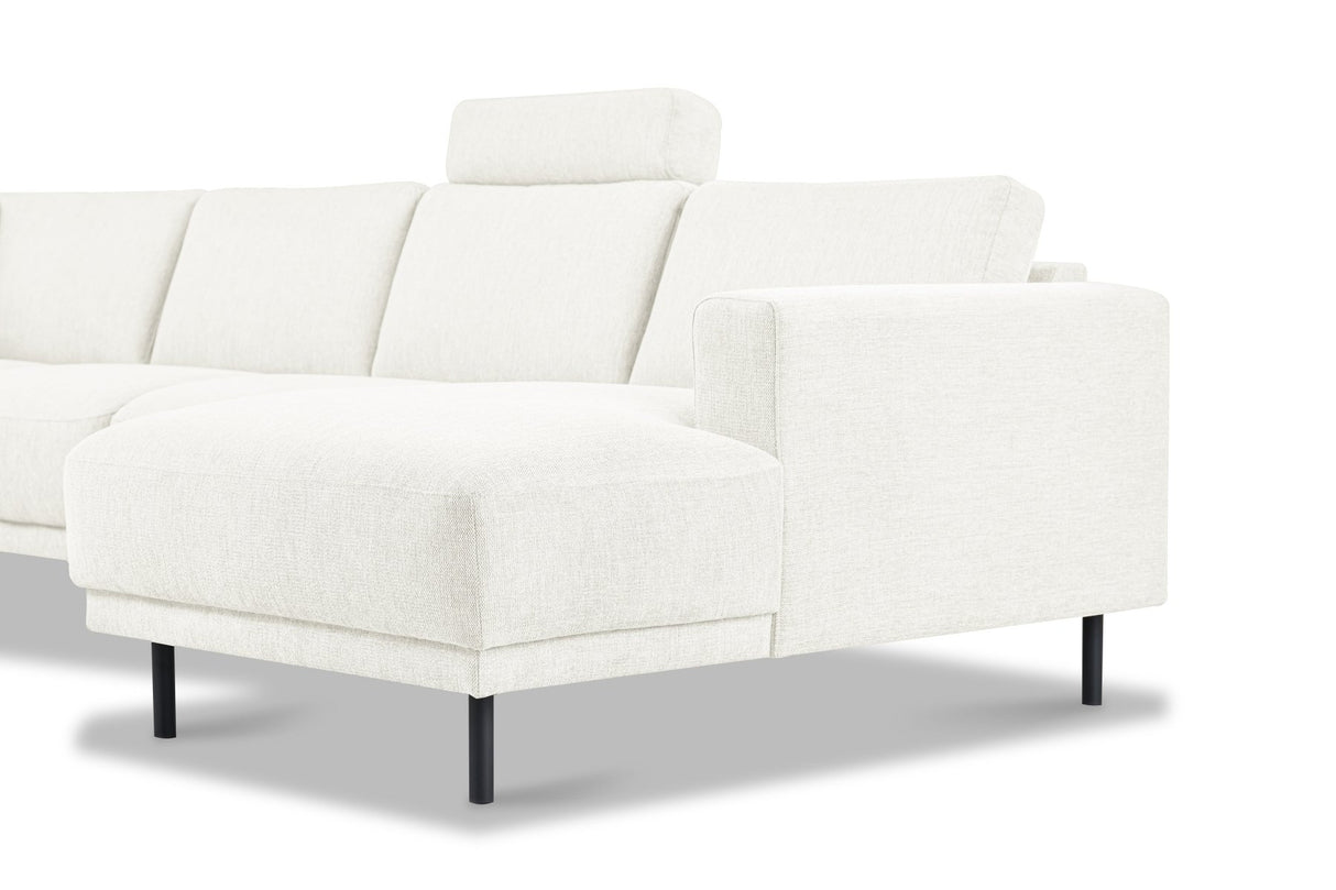 Banken - Hoofdsteun beige bankstel stof - Aniko - Dimehouse