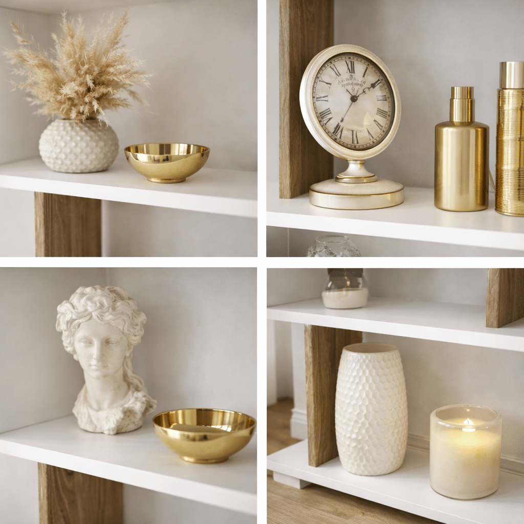 Design vakkenkast wit met walnoot melamine Blok 60x165x19,5 cm