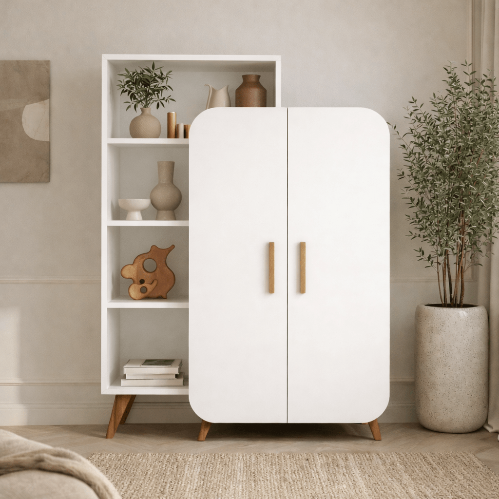 Boekenkast Form Wit Melamine 90x132x32 cm