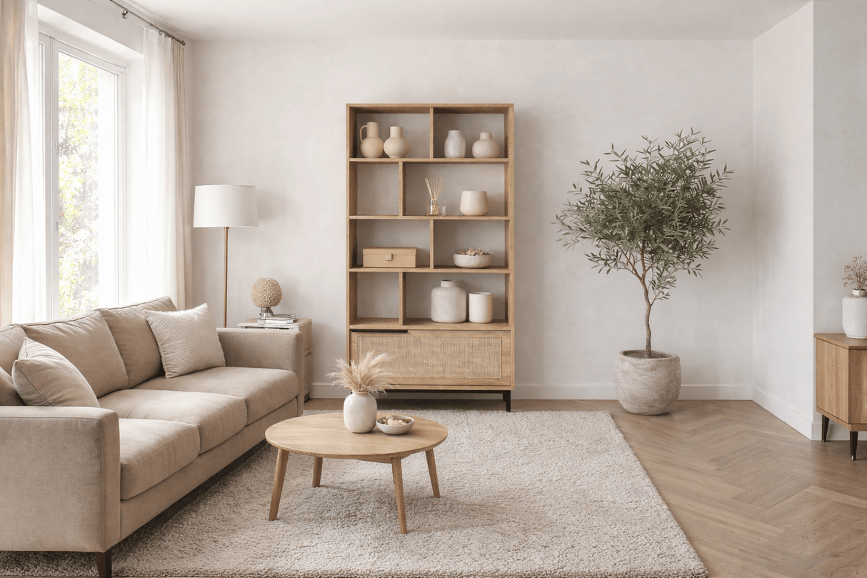 Boekenkast Kosmos Walnoot Eik Melamine 83,9x175,6x29,5 cm