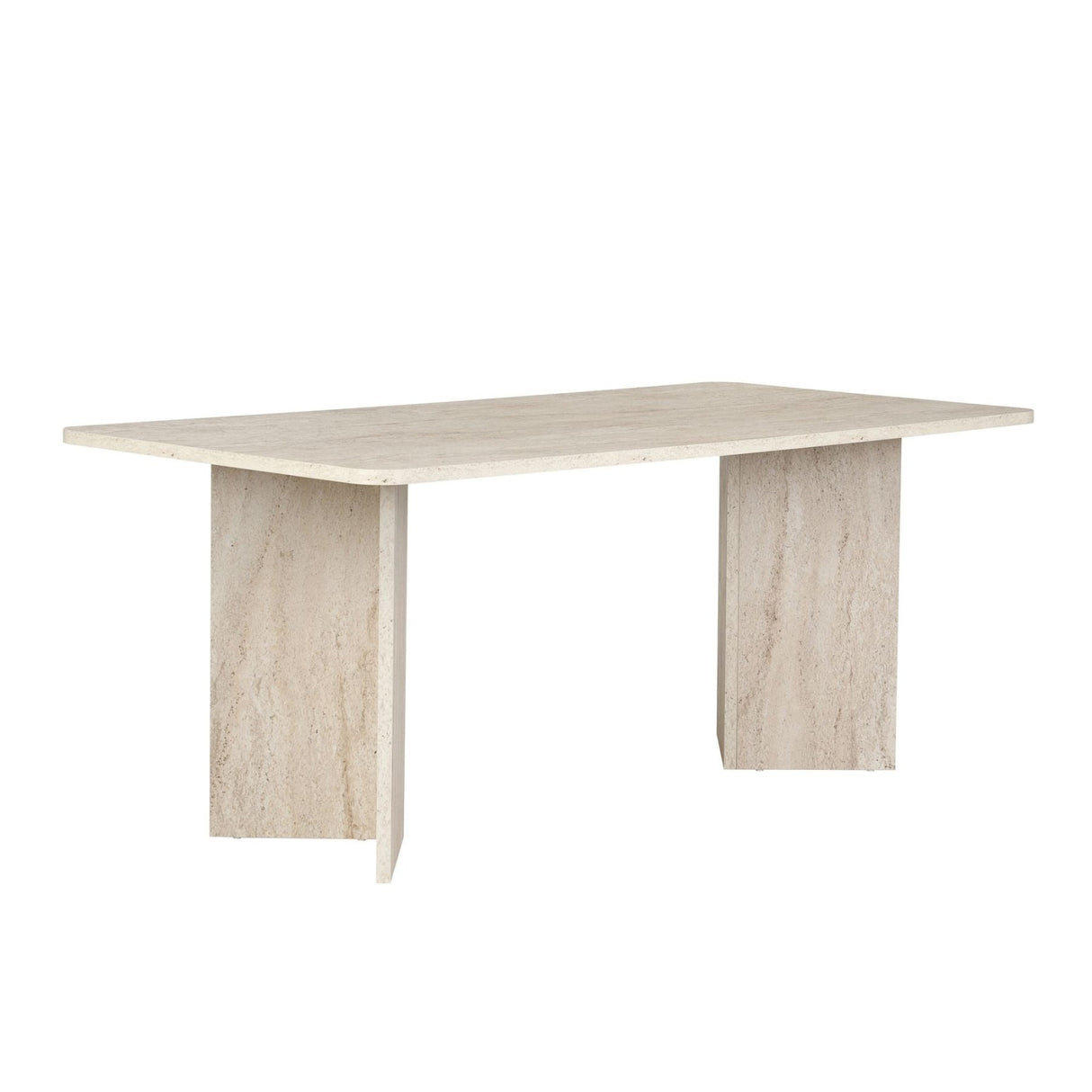 Eettafel Travertine Melamine rechthoekig 180x89,5x75 cm - Linova