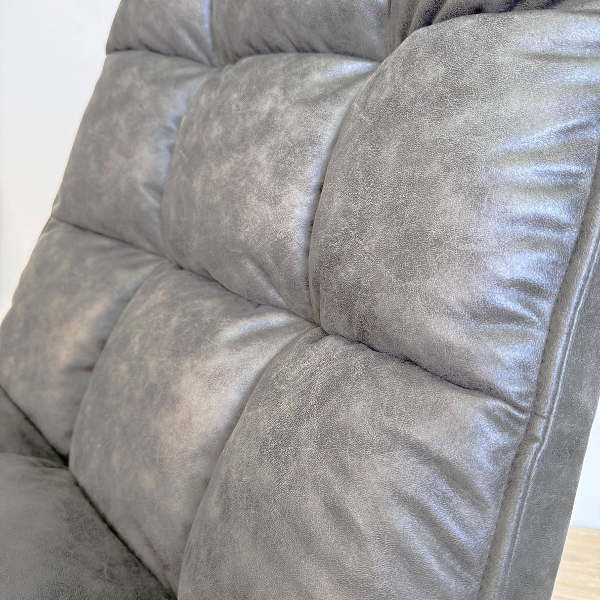 Draaifauteuil Yuki Antraciet Eco-leer 360° Draaibaar