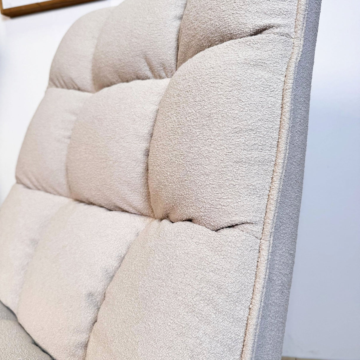 Draaifauteuil Yuki Beige Bouclé 360° Draaibaar