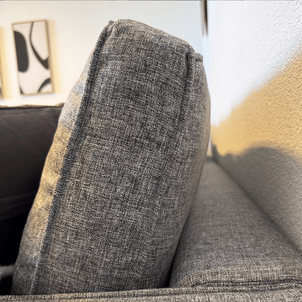 Hoekbank Kale Stof Grijs - vijf persoons