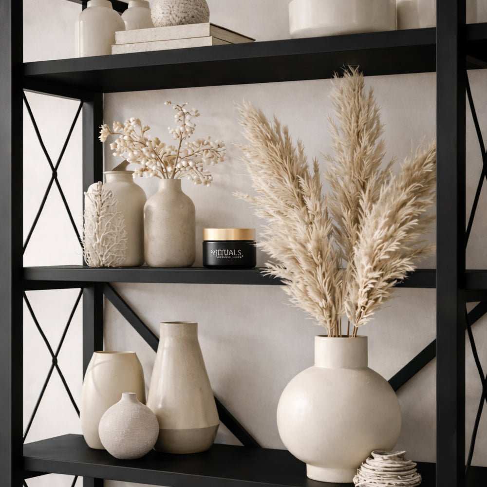 Industriële Boekenkast Ely Zwart Hout - Zwart Frame - 180x90 cm