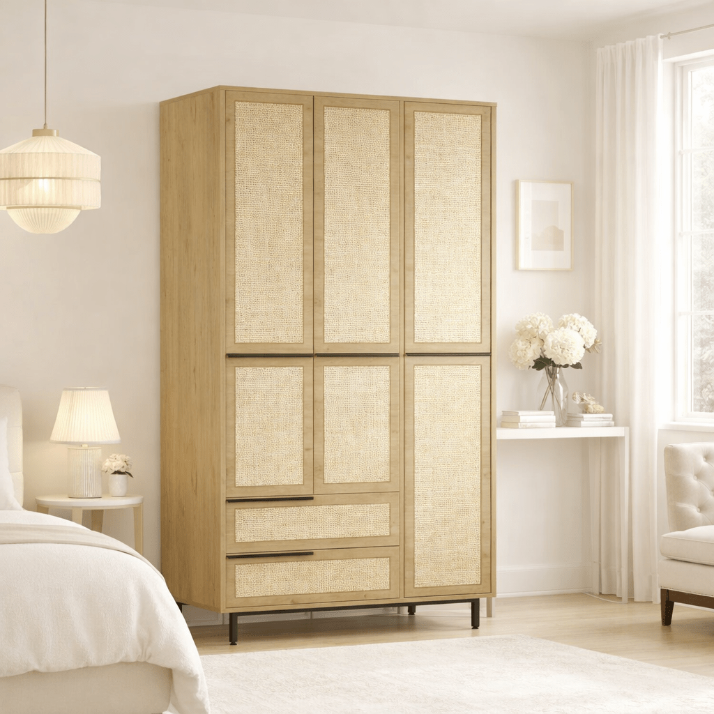 Kledingkast Kosmos Walnoot Eik Melamine 112,2x195,6x55 cm