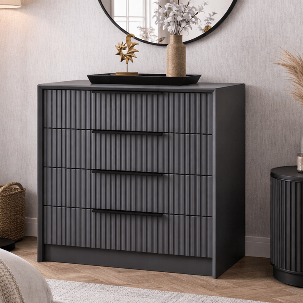 Ladekast Kale Luxe Antraciet Melamine 70x77x45 cm