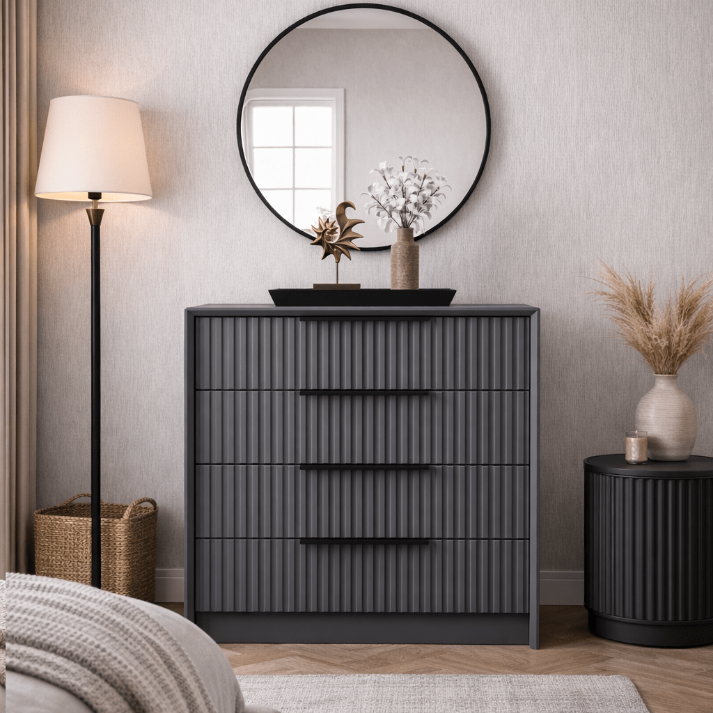 Ladekast Kale Luxe Antraciet Melamine 70x77x45 cm