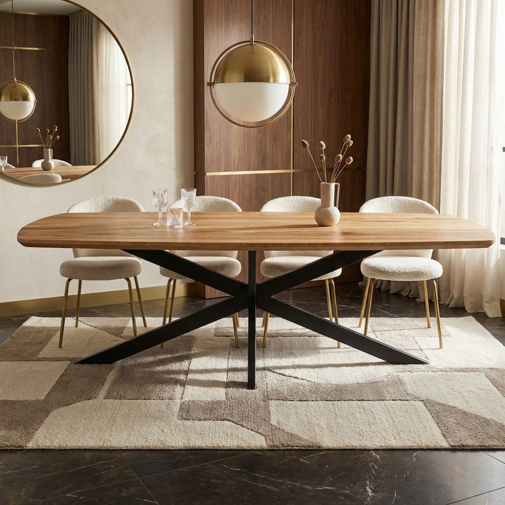 Eettafel Mikkel Eikenhout Deens Ovaal Matrix Frame Groot