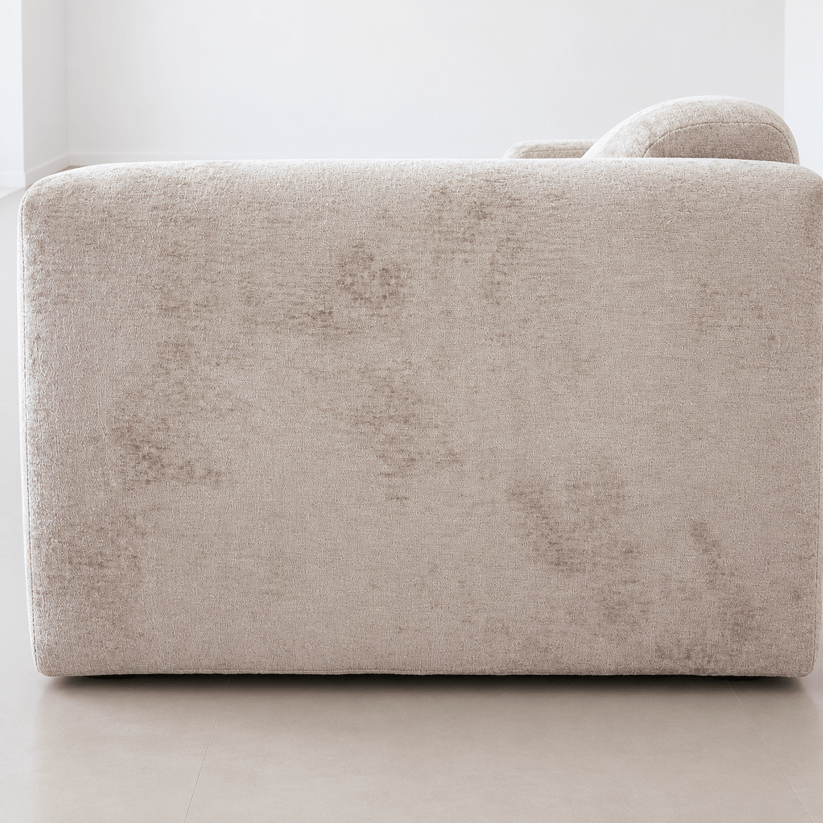 Banken-Hoekbank zand chenille stof - 270x165 cm - Shane - links-Dimehouse