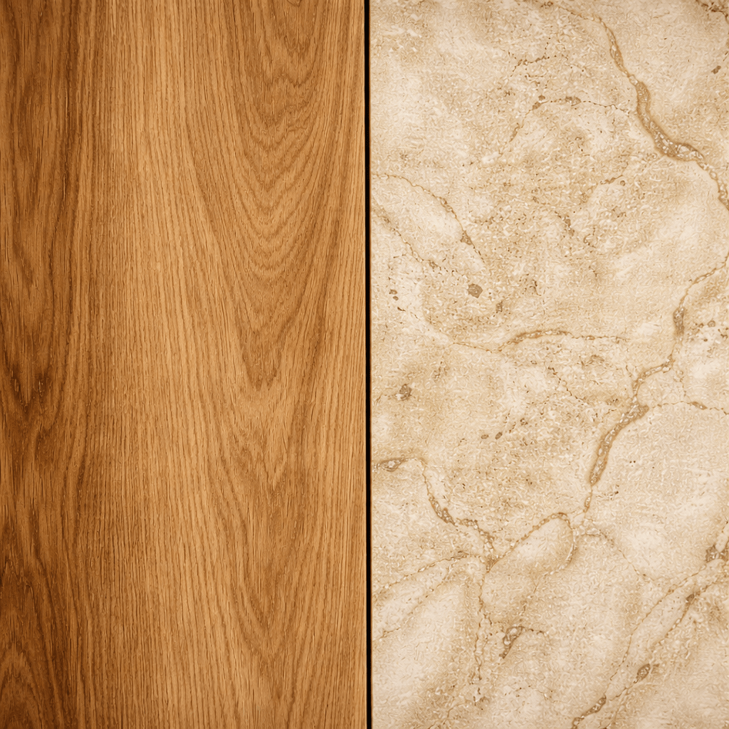 Modern Dressoir Travertin-Walnootlook Melamine Diana 180 cm