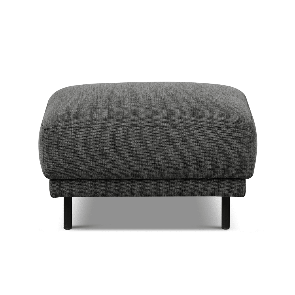 Banken - Hocker antraciet stof - 73 × 57 × 47 cm - Aniko - Dimehouse