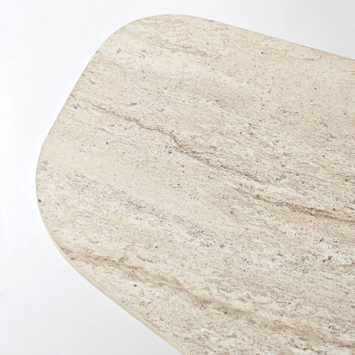 Organische Salontafel Traverin Melamine - 105x65 cm - Rack