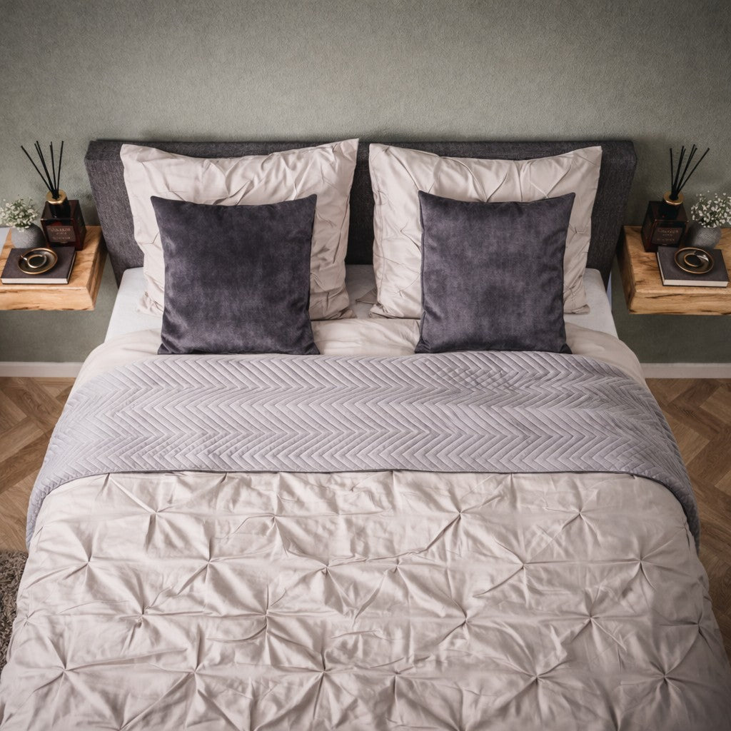 Set van 2 Zwevende Nachtkastjes Acaciahout Freya Groot