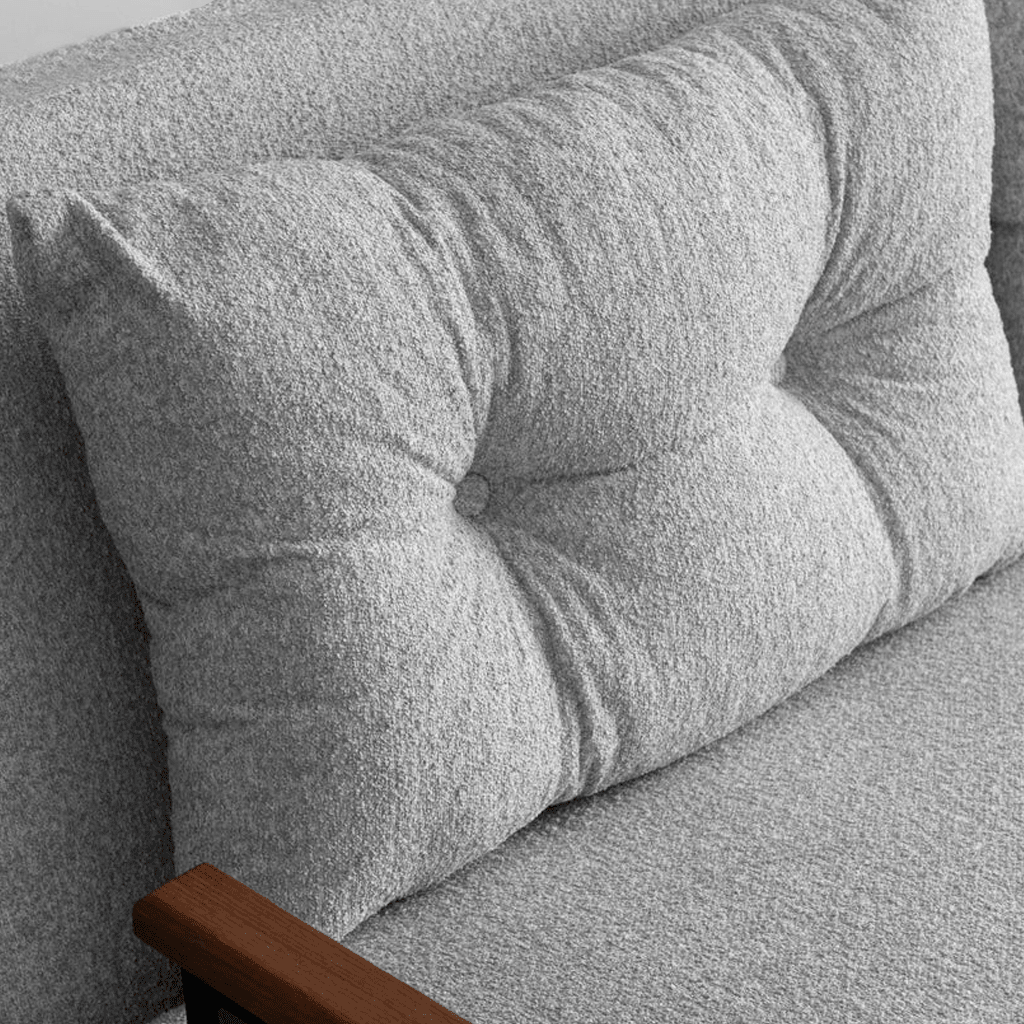 Slaapbank Grijs Bouclé 2-zits - Sando
