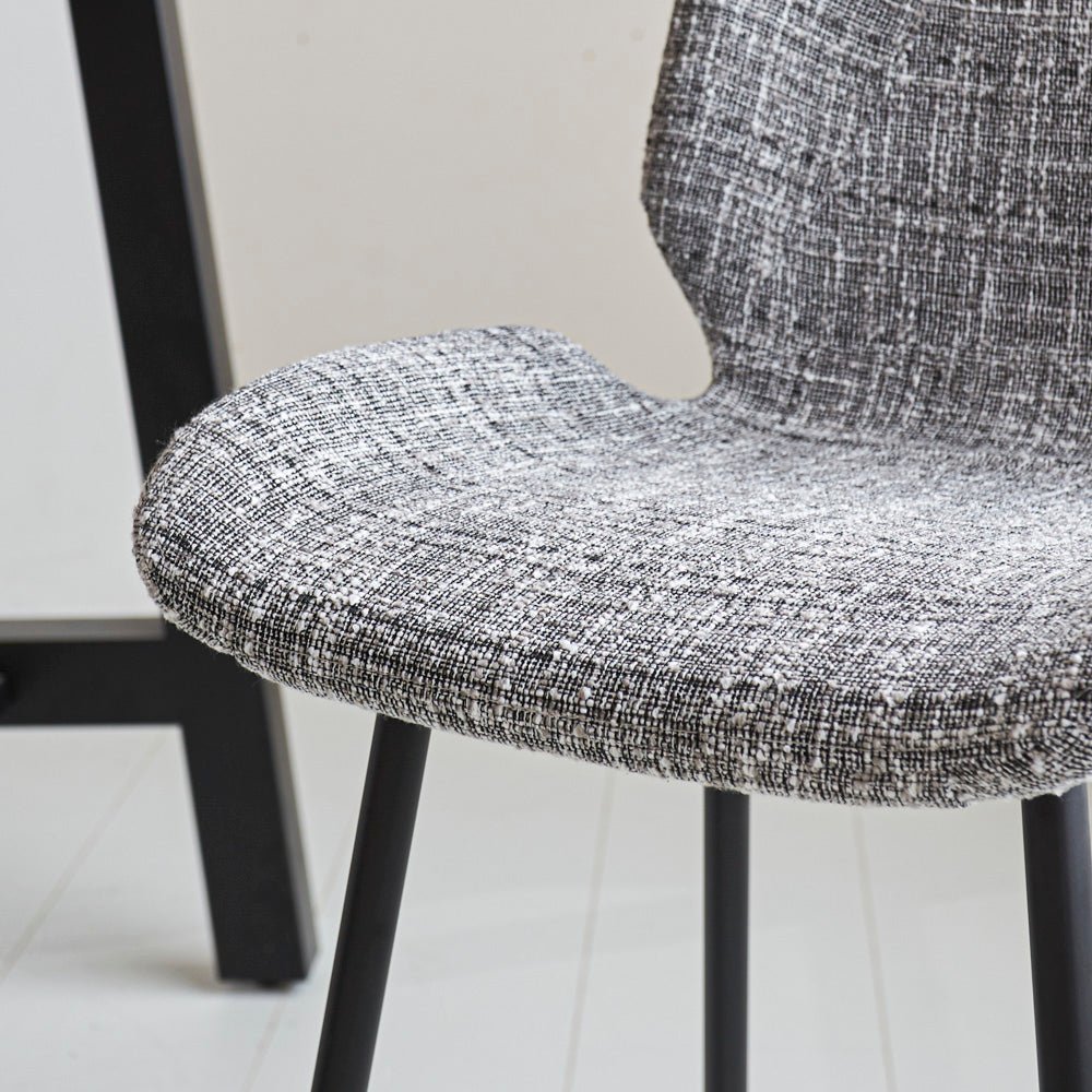 Beau Barkruk Lichtgrijs Chenille Stof - 67 cm Zithoogte - Zonder Armleuningen