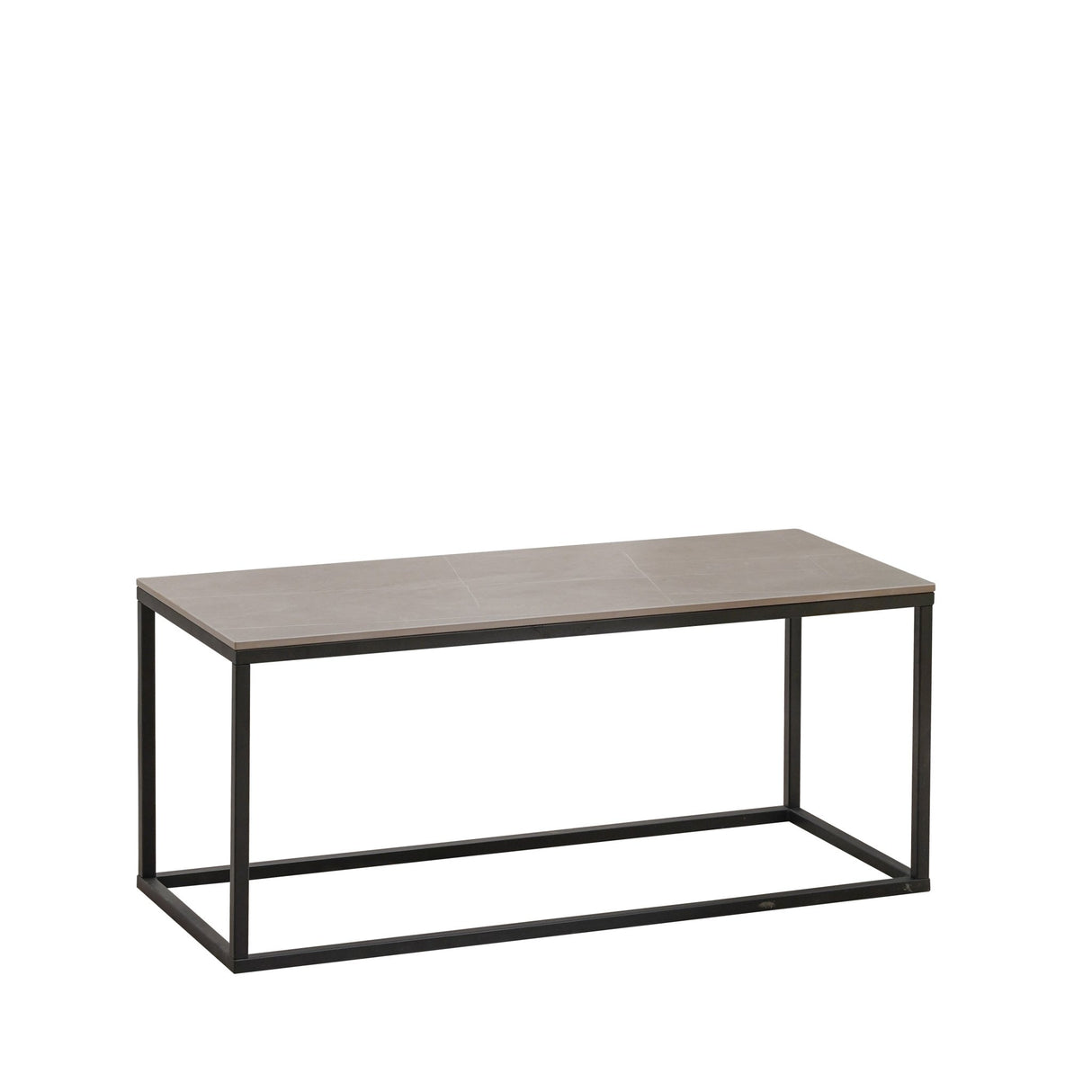 Salontafel Fien Grijs Marmerlook Rechthoekig 100x40 cm