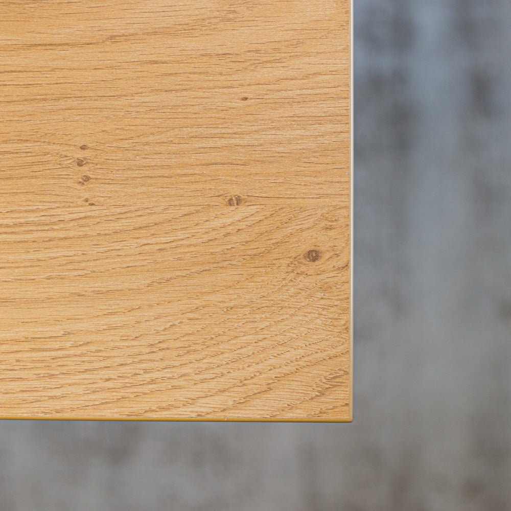 Eettafel Lenzo Rustiek Eiken - Zwarte U-poot