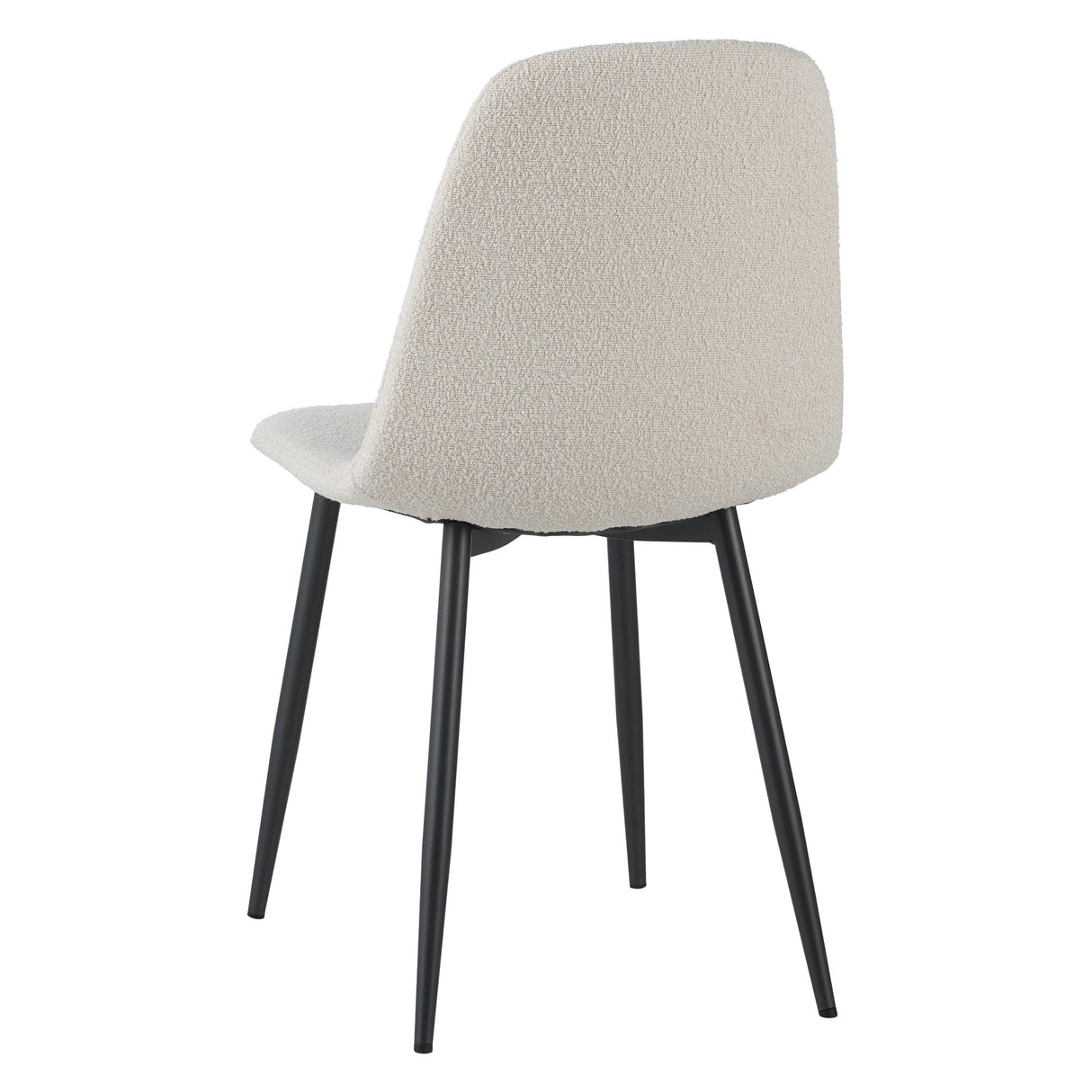 Set van 4 Scandinavische Eetkamerstoelen Crème Bouclé Stof Swift - Zonder Armleuningen