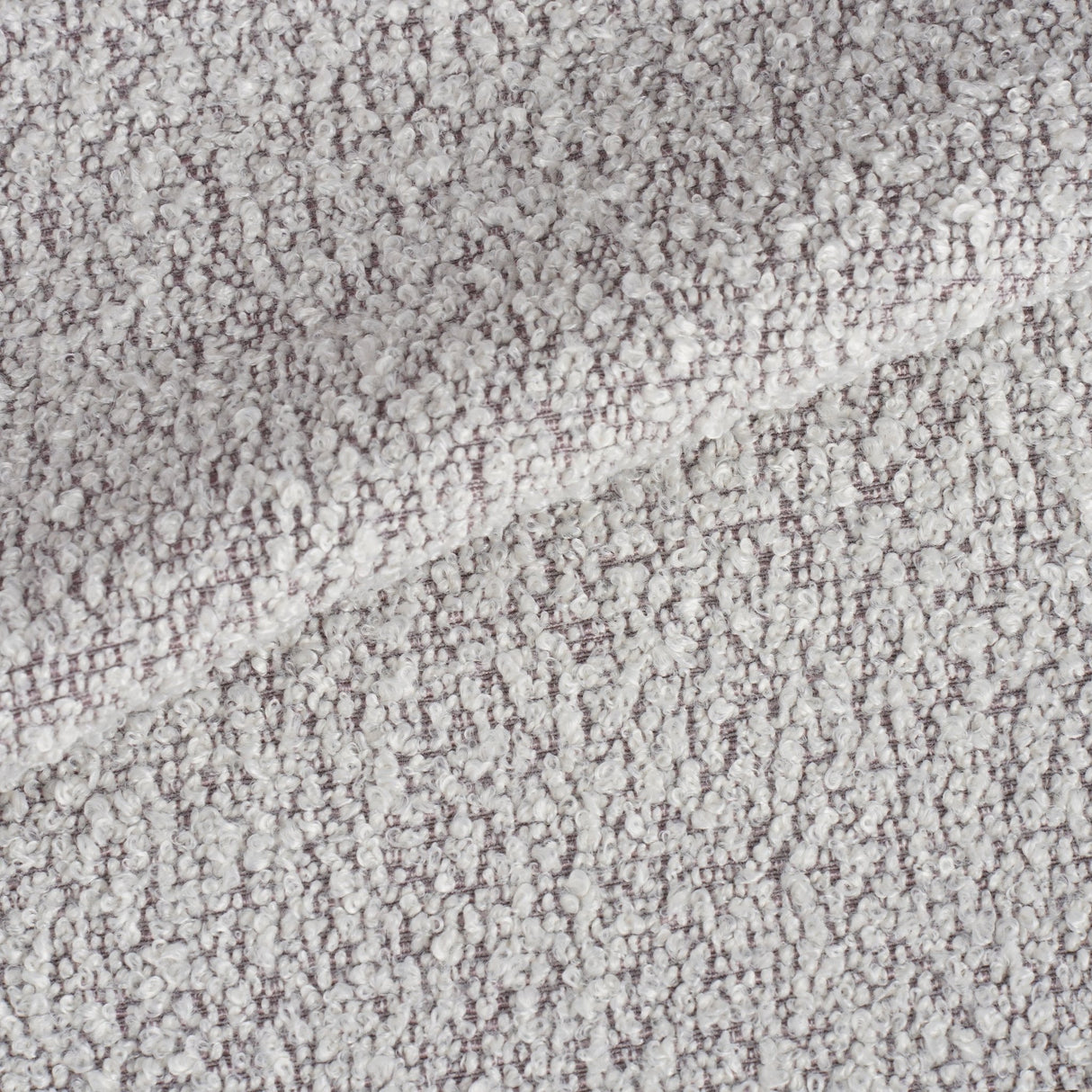 Set van 4 Scandinavische Eetkamerstoelen Naturel Melange Bouclé Stof Swift - Zonder Armleuningen