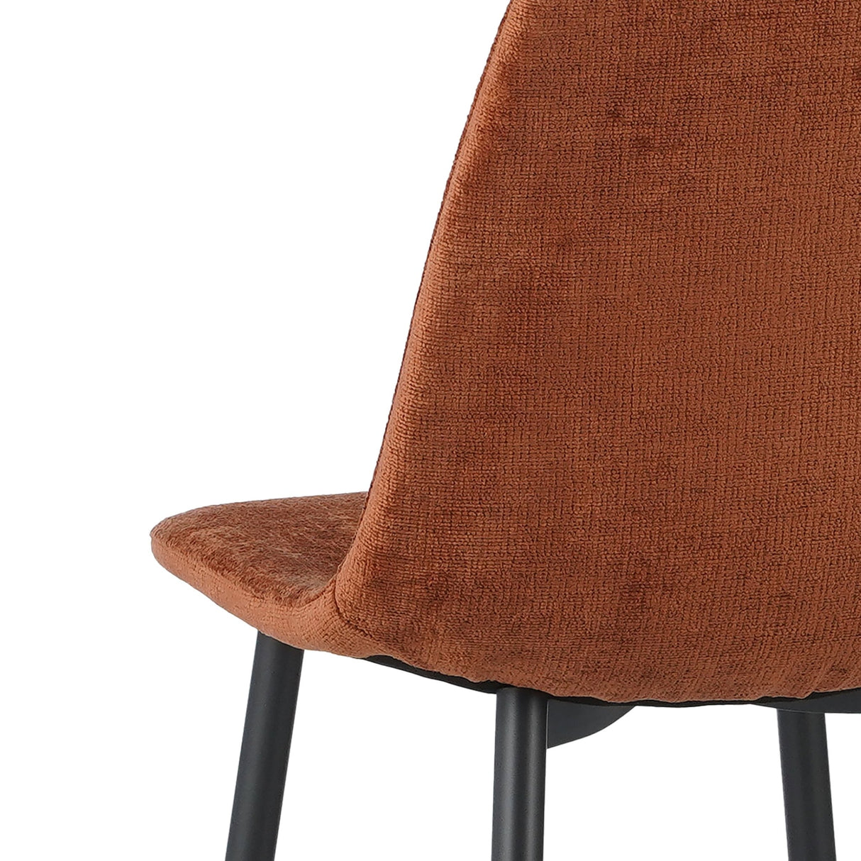 Set van 4 Scandinavische Eetkamerstoelen Terra Chenille Stof Swift - Zonder Armleuningen