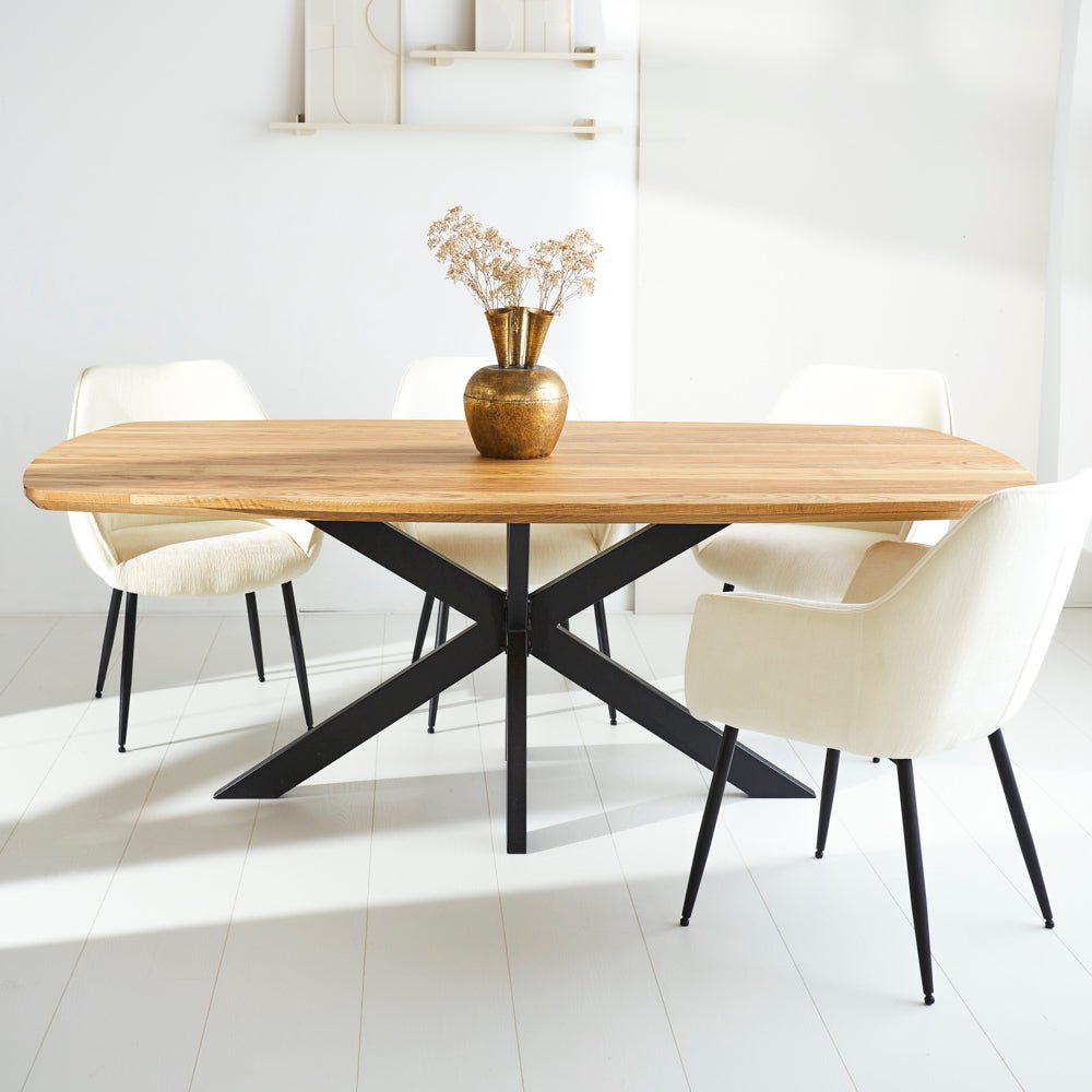 Eettafel Mikkel Eikenhout Deens Ovaal Matrix Frame Klein