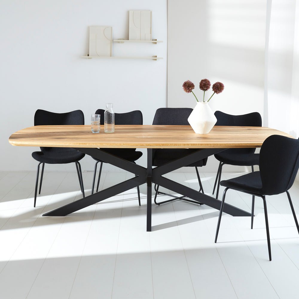 Eettafel Mikkel Eikenhout Deens Ovaal Matrix Frame Groot