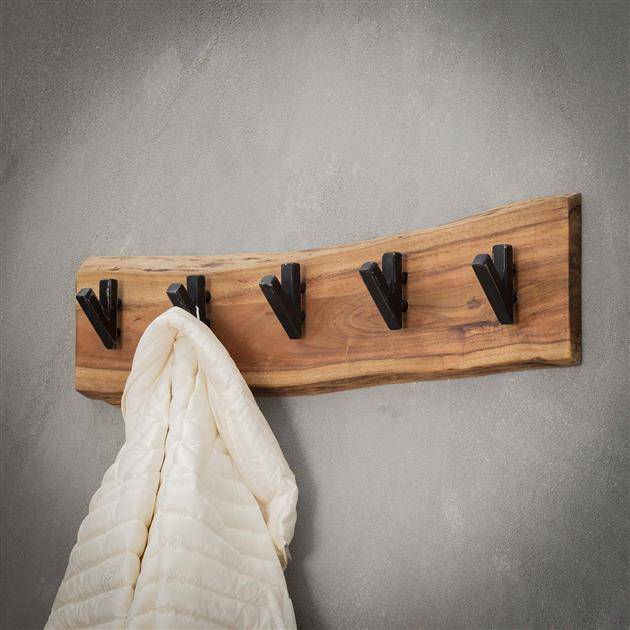 Kapstok Levi DH Interior Acacia LxBxH 64x18x10 Acaciahout Sfeerfoto detail