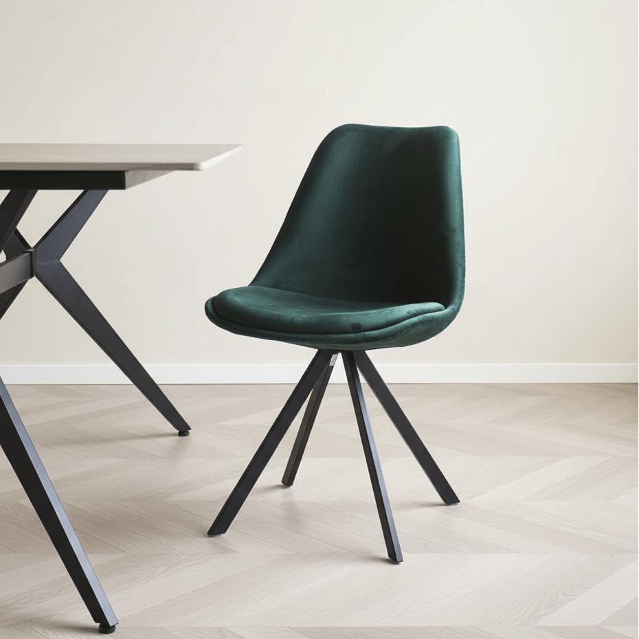 Eetkamerstoel groen - Dimehouse