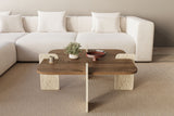 Poalla - Walnut, Travertine Walnut Travertine 100% MELAMINE COATED CHIPBOARD