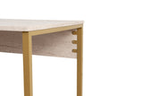 Studiebureau Twin Study Desk Travertine Gold 240x60 cm Melamine