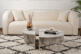Ronde Salontafel Marmer Getrapt Melamine 90 cm Orin