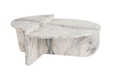 Ronde Salontafel Marmer Getrapt Melamine 90 cm Orin