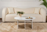 Ronde Salontafel Moari Wit Melamine 90 cm