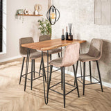 Industriële Bartafel Acaciahout Elin 130 cm