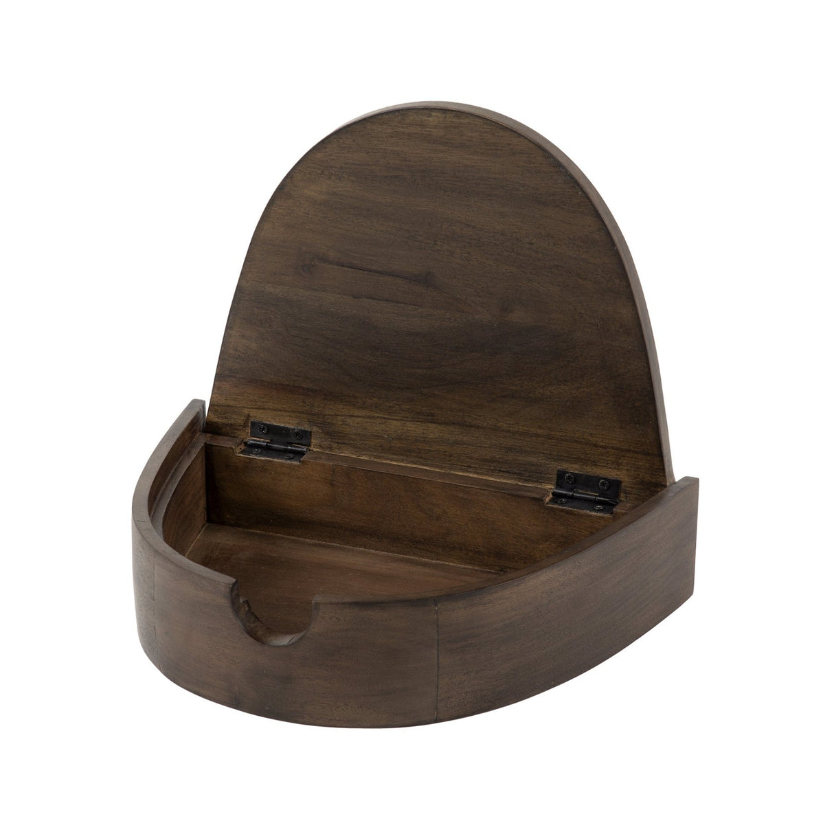 Zwevende Halfronde Nachtkastjes Set 2 Acacia