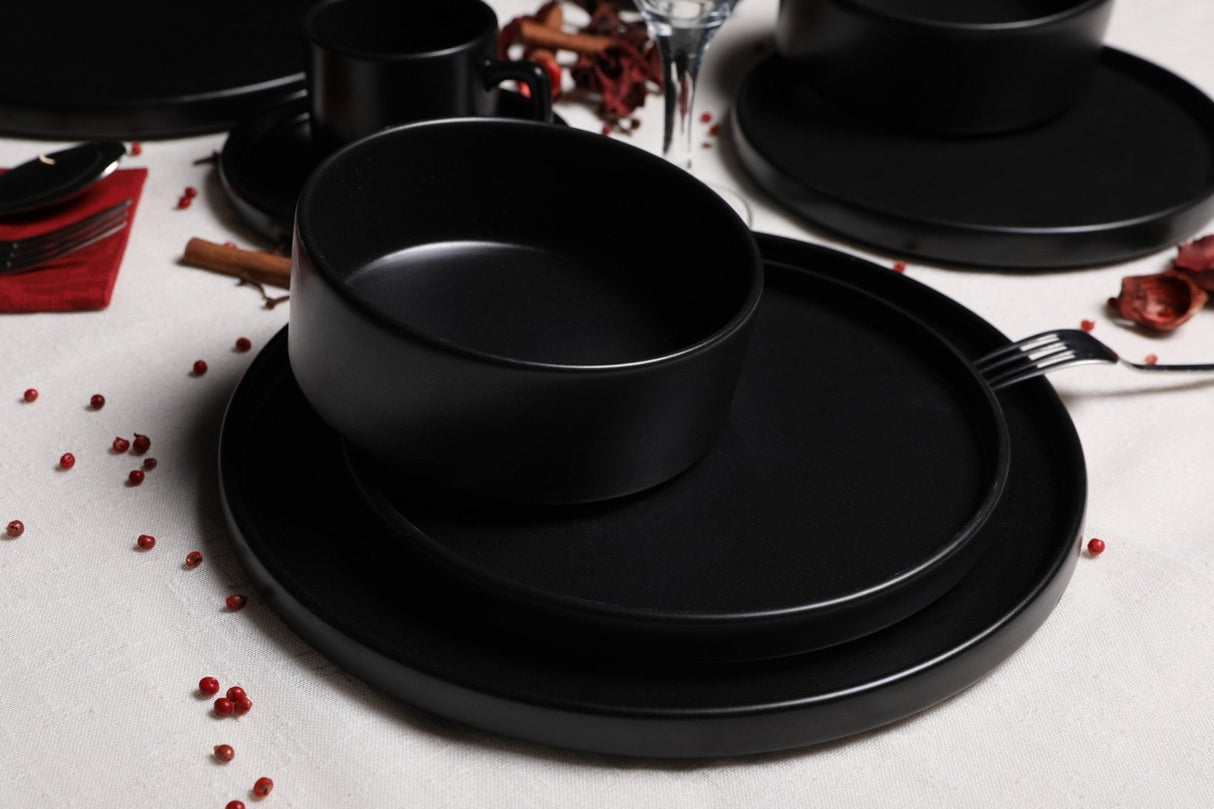 TY038120F956A000000MAP2400 Matte Black 100% CERAMIC STONEWARE 27 cm breed