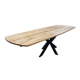 Uitschuifbare Eettafel Mack Deens Ovaal Acaciahout 175-275x90 cm