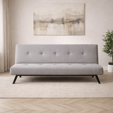Slaapbanken - Slaapbank Grijs Stof 3 - Zits - 180 cm - Zonder armleuningen - Zoly - Dimehouse