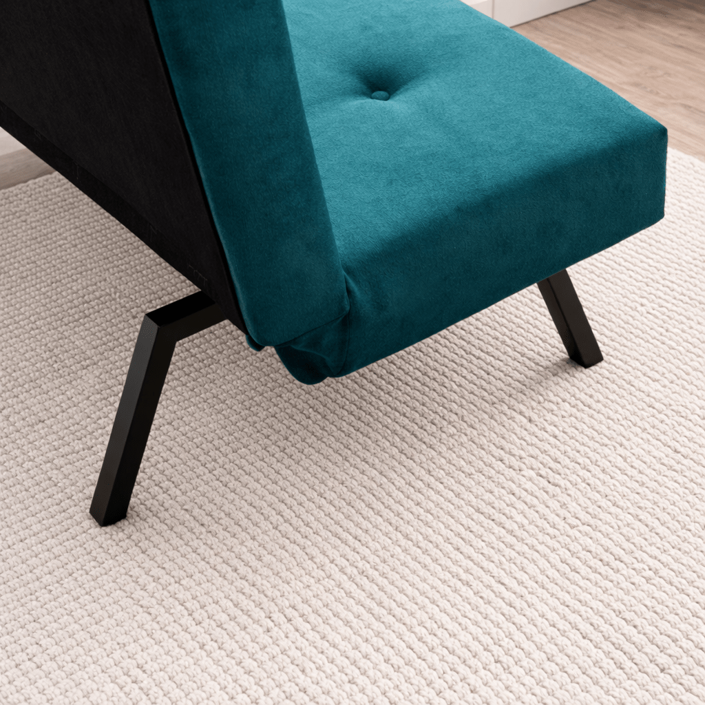 Slaapbanken - Slaapbank Petrol blauw Stof 3 - Zits - 180 cm - Zonder armleuningen - Zoly - Dimehouse