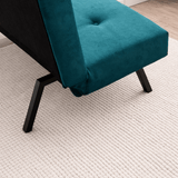Slaapbanken - Slaapbank Petrol blauw Stof 3 - Zits - 180 cm - Zonder armleuningen - Zoly - Dimehouse