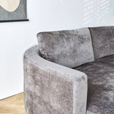 Bank Bella Dimehouse Grijs LxBxH 138x98x55 Stof Sfeerfoto detail