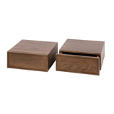 Zwevend Nachtkastje Lio Acacia Drift Brown