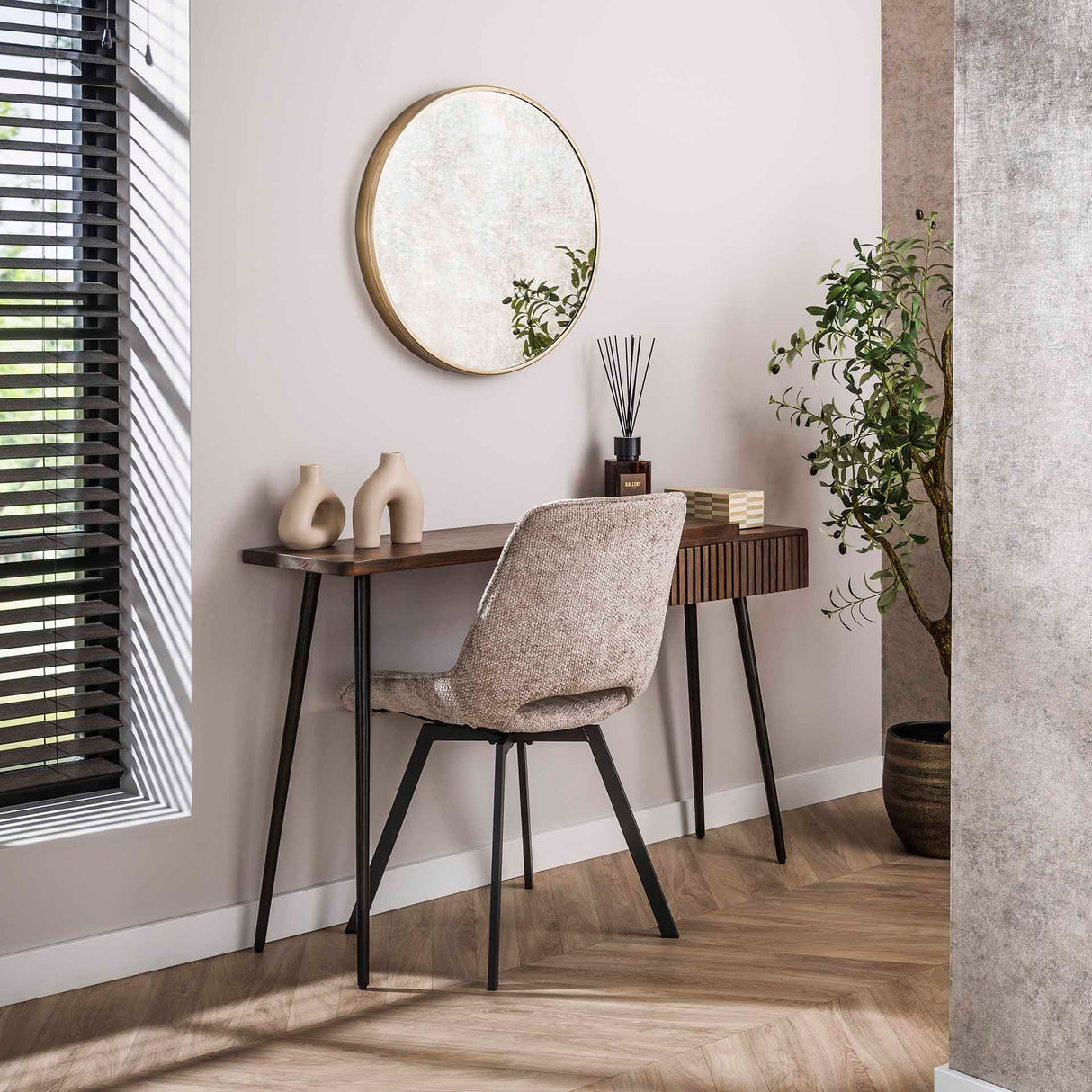 Kaptafel Elin Massief Acacia Drift Brown 120 cm