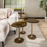 Bijzettafel Aurum Antiek Goud 50 cm