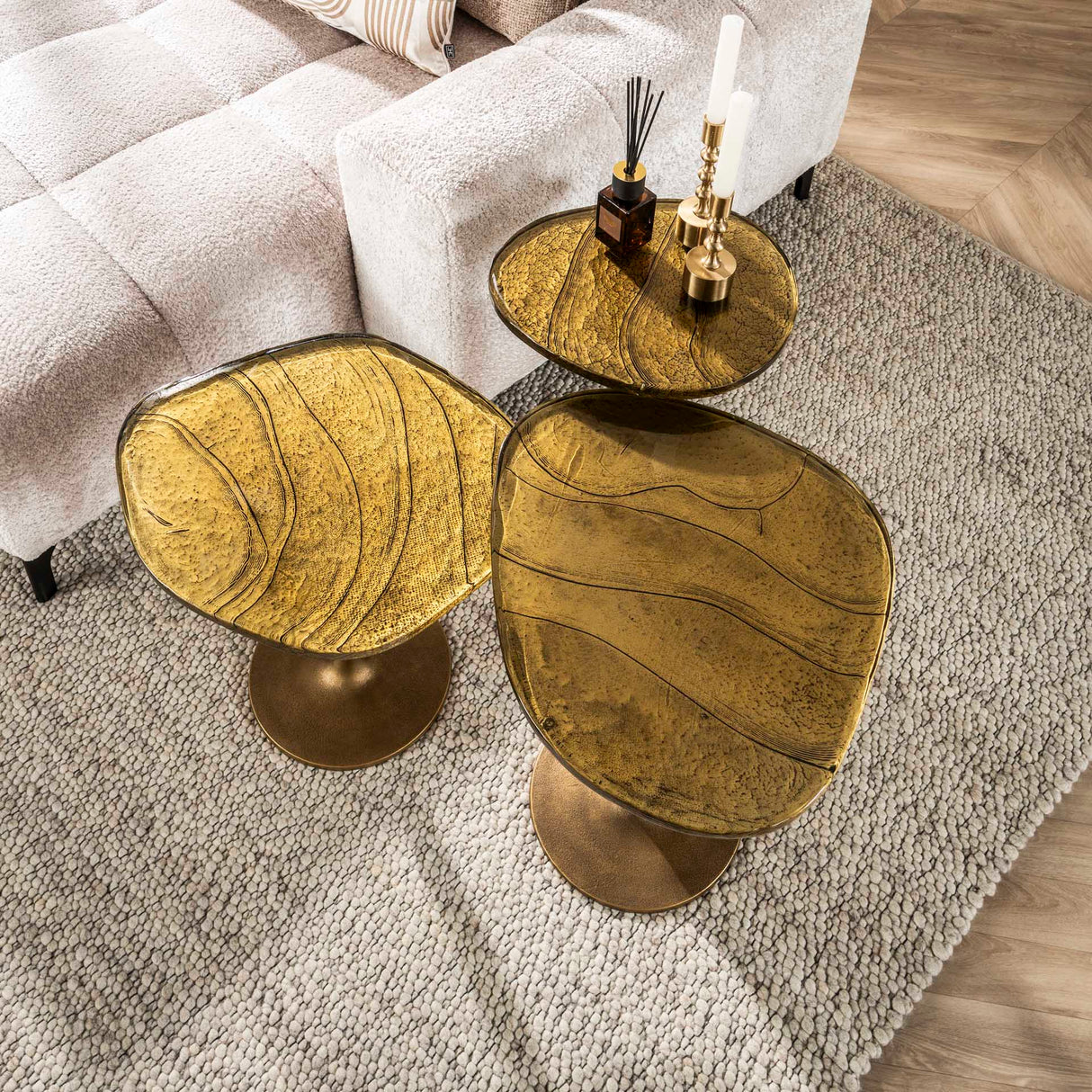 Bijzettafel Aurum Antiek Goud 50 cm