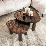 Salontafel Aura S Antiek Koper 51x37 cm