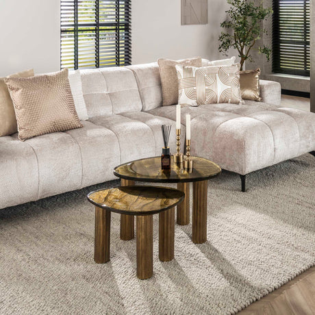 Salontafel Aura S Antiek Goud 51x37 cm